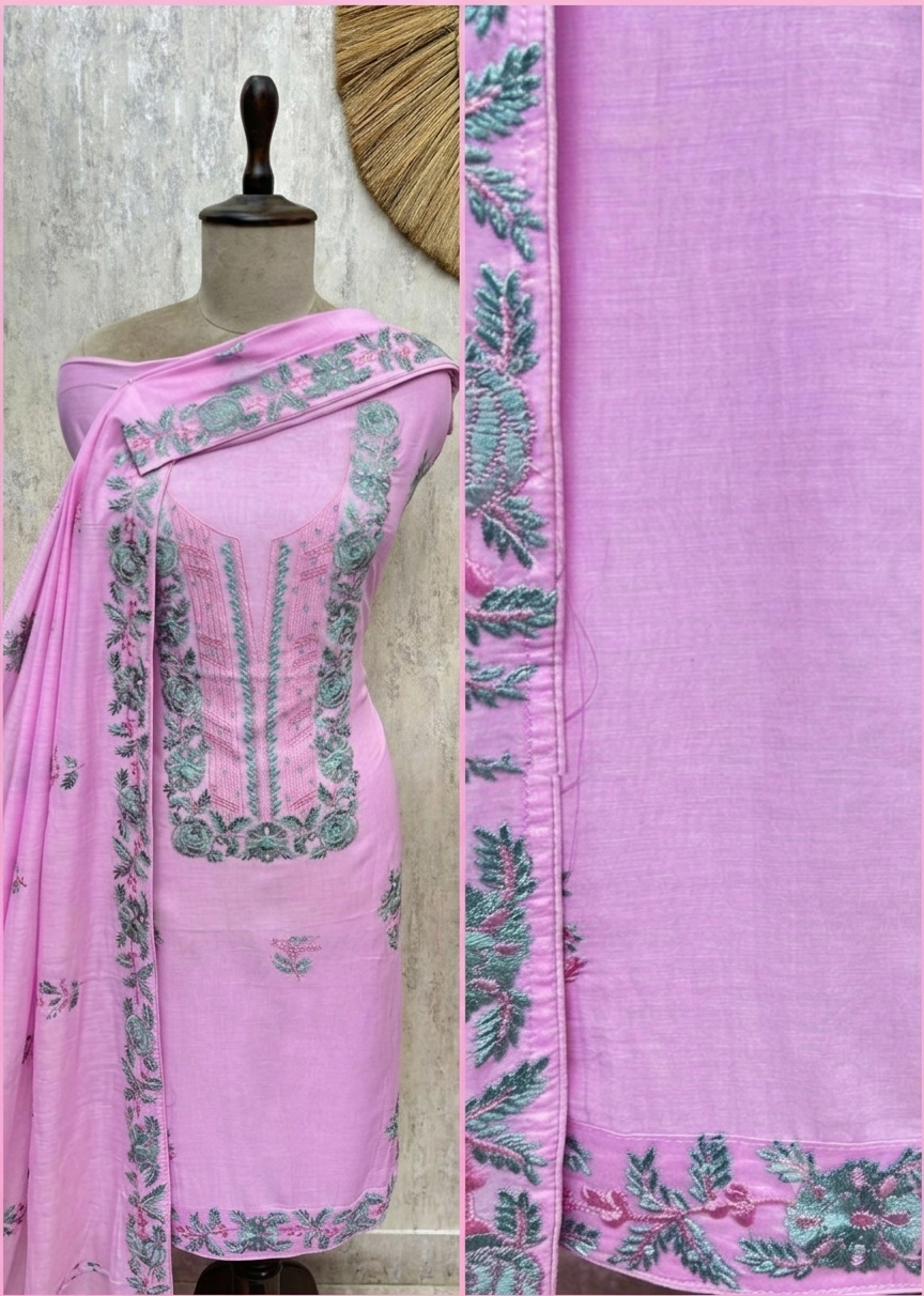 Elegant Mul Cotton Suit Set