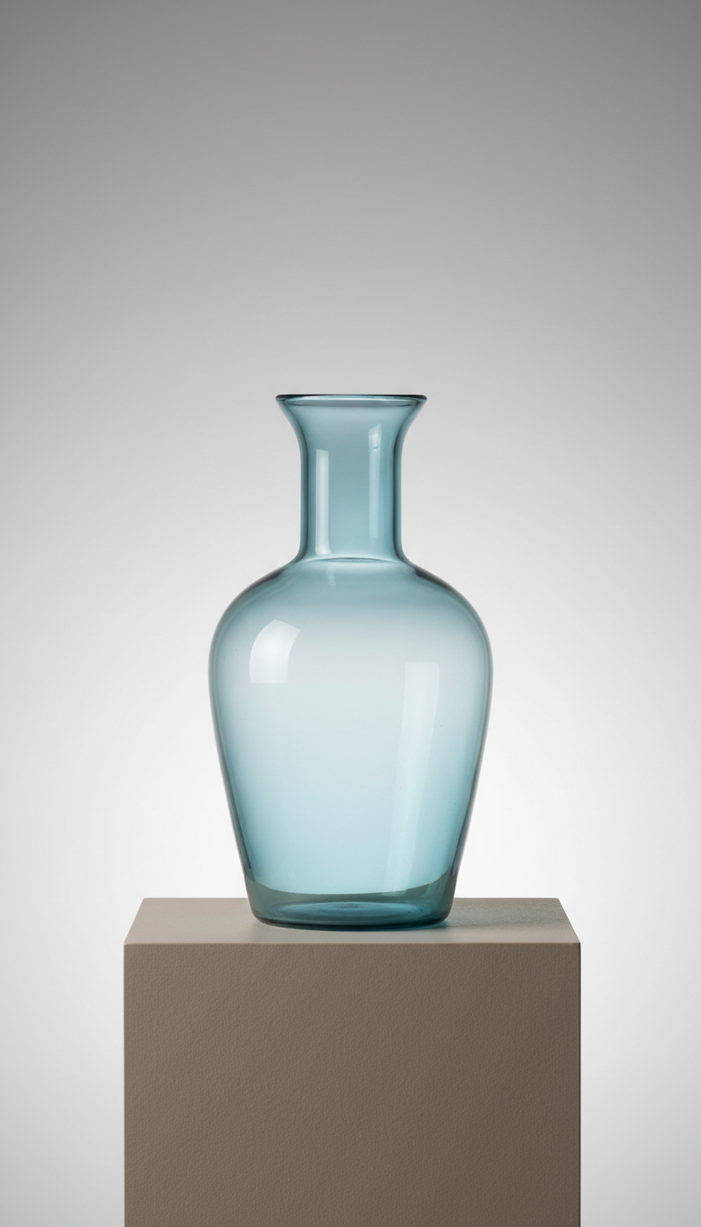 Hand-Blown Glass Carafe