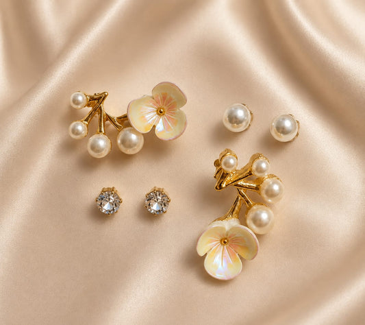 Combo Earrings – 3 in 1 ✨