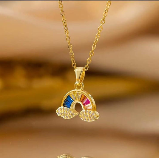 🌈 Trending: The Waterproof Rainbow Charm Chain.