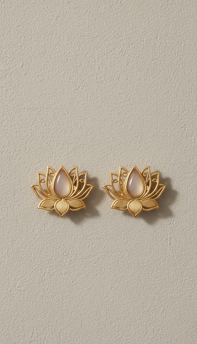 Gold-Plated Filigree Earrings