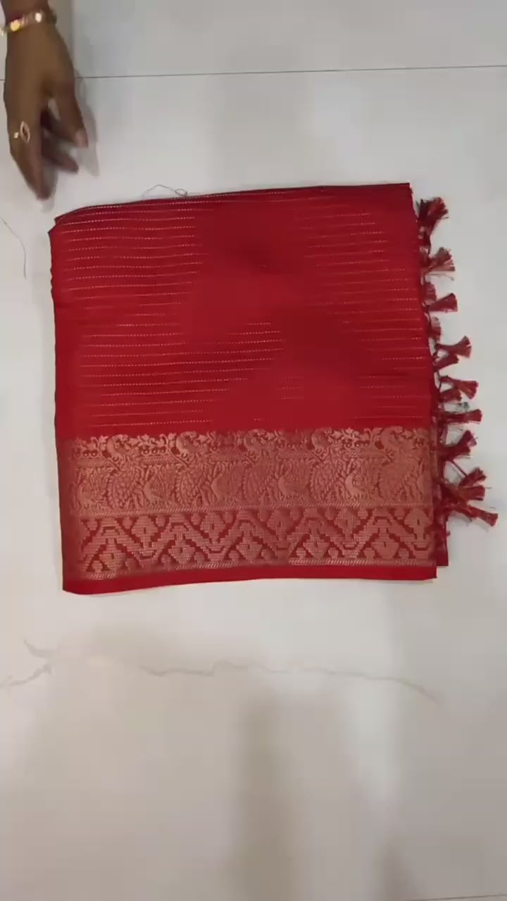 Premium Soft Georgette (Heavy Marshmallow Self-Texture)