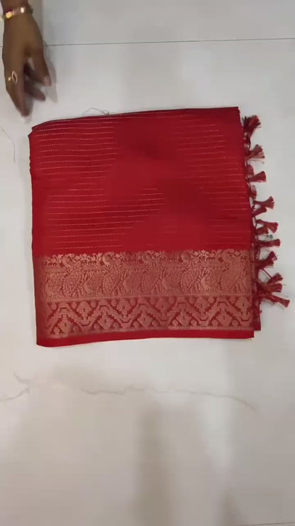 Premium Soft Georgette (Heavy Marshmallow Self-Texture)