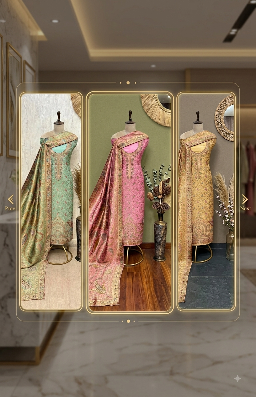 PREMIUM BANARASI SILK 3-PIECE SUIT
