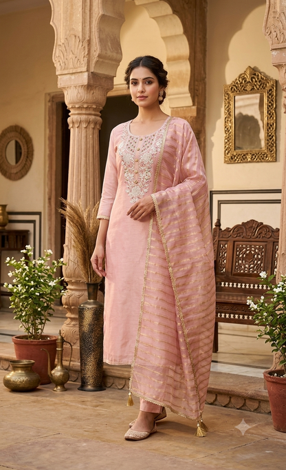 Premium Tissue Unstitched 3-Piece Suit