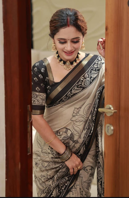 Jaipur Mal Cotton Saree