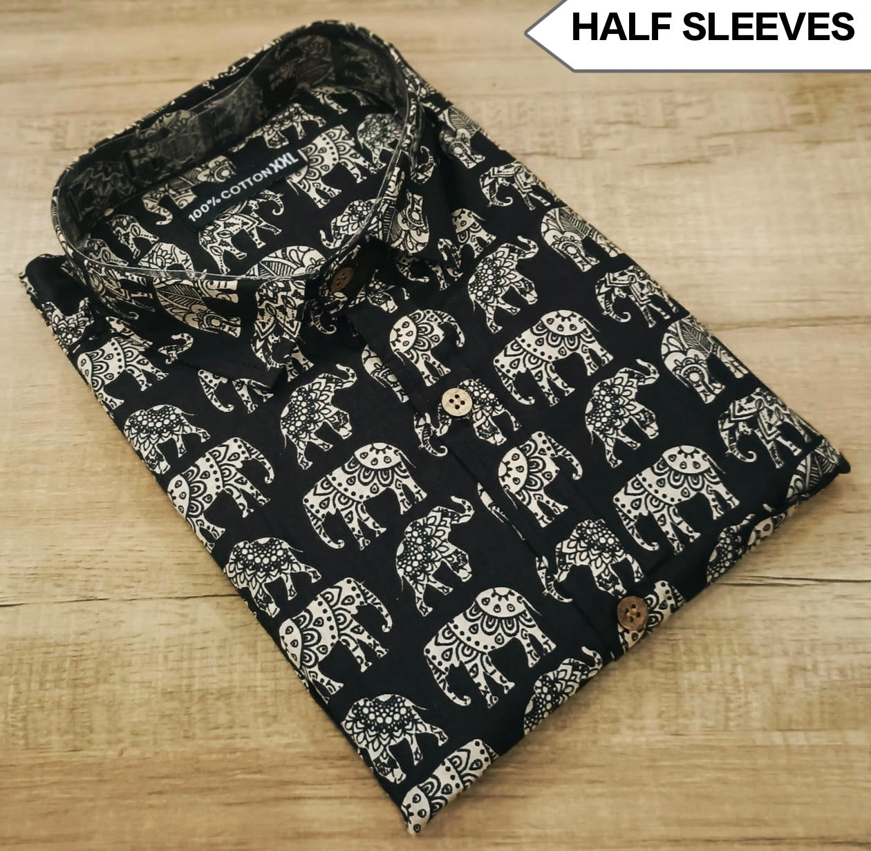 Premium Men's 100% Cotton Half Sleeve Shirt