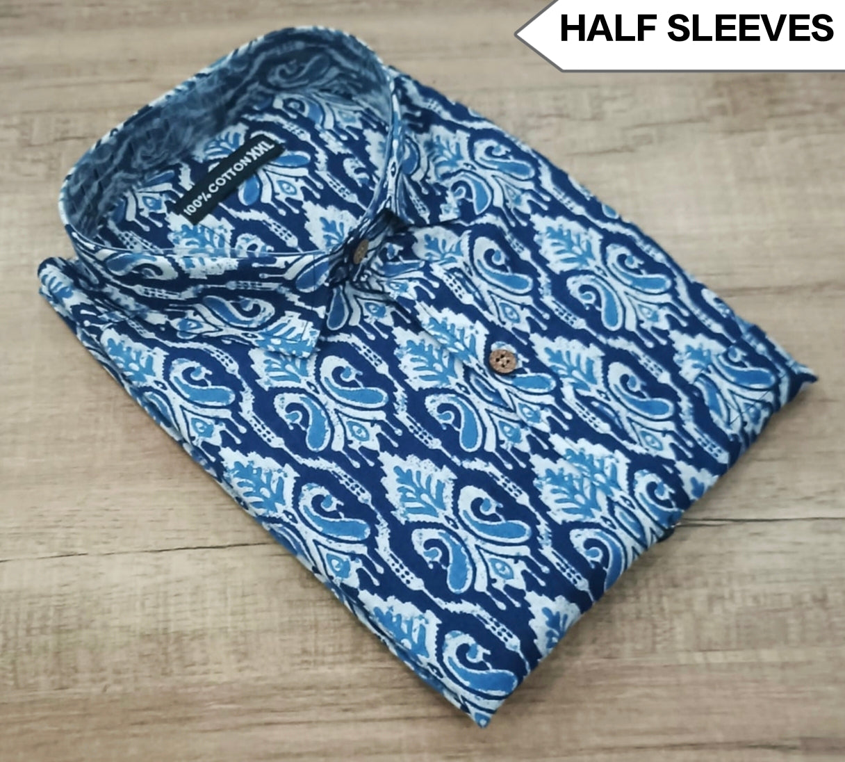 Premium Men's 100% Cotton Half Sleeve Shirt