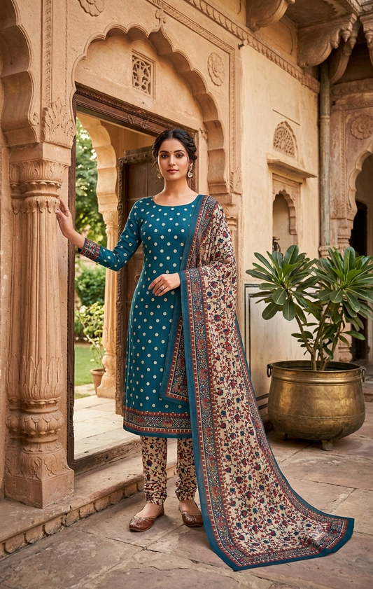 Premium Maheshwari Suit Set