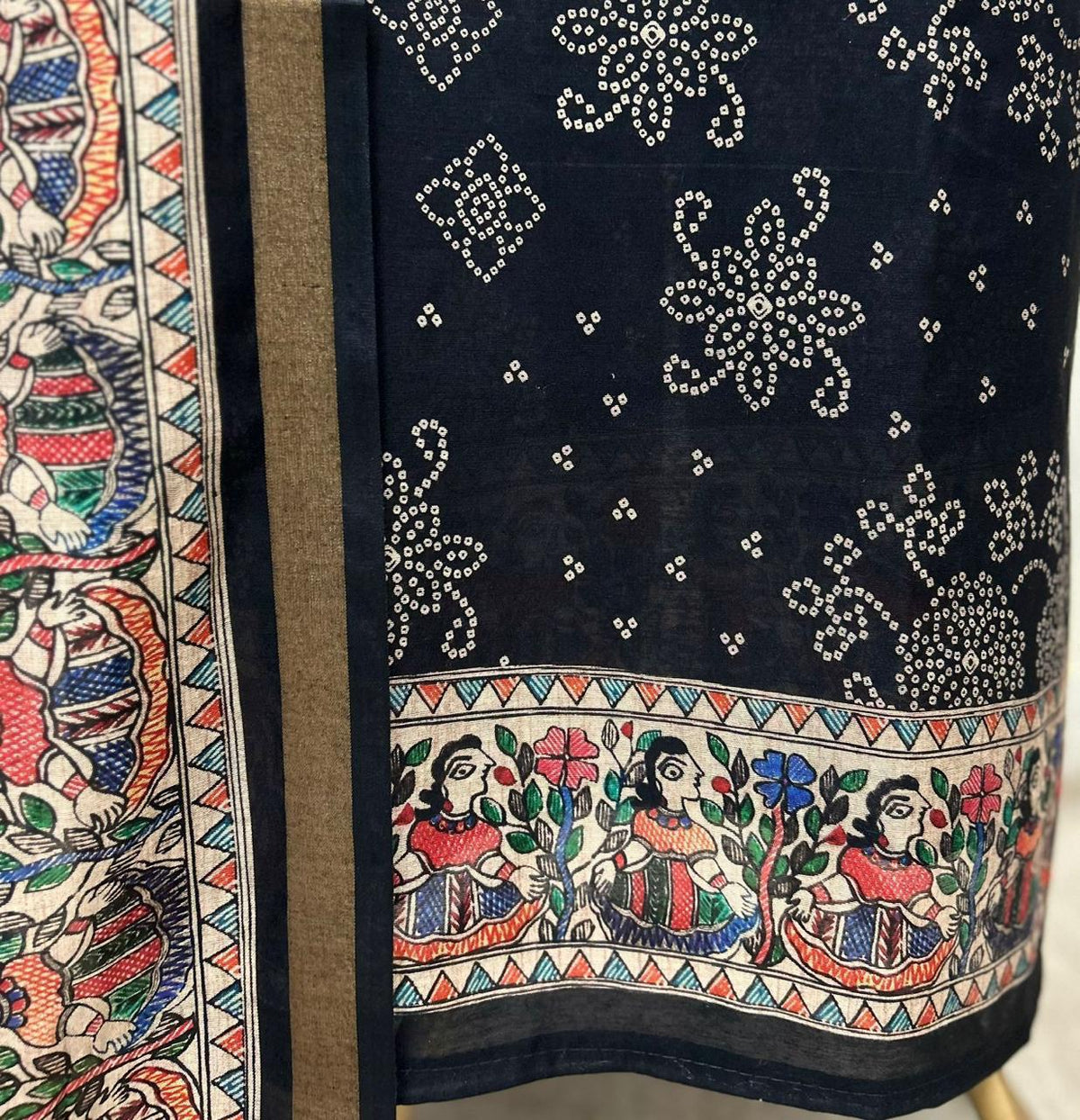 Premium Maheshwari Cotton Unstitched 3-Piece Suit Set