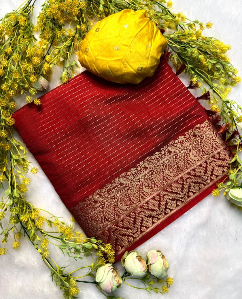 Premium Soft Georgette (Heavy Marshmallow Self-Texture)