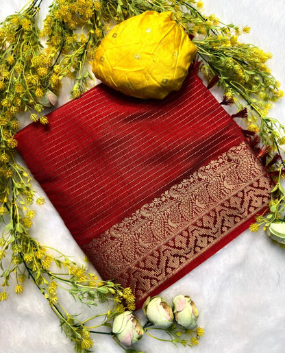 Premium Soft Georgette (Heavy Marshmallow Self-Texture)