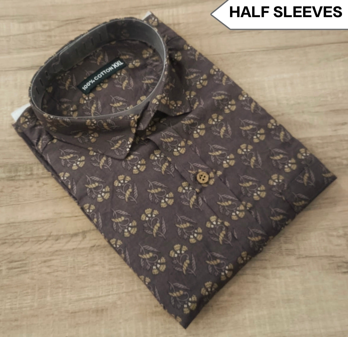 Premium Men's 100% Cotton Half Sleeve Shirt