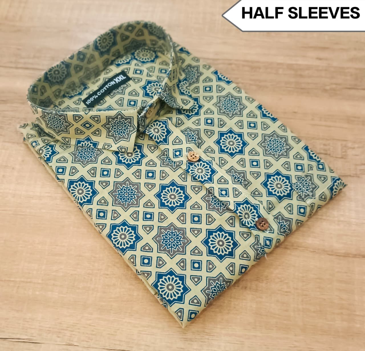 👔 Premium Men's 100% Cotton Half Sleeve Shirt 👔