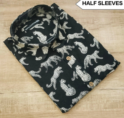 Premium Men's 100% Cotton Half Sleeve Shirt
