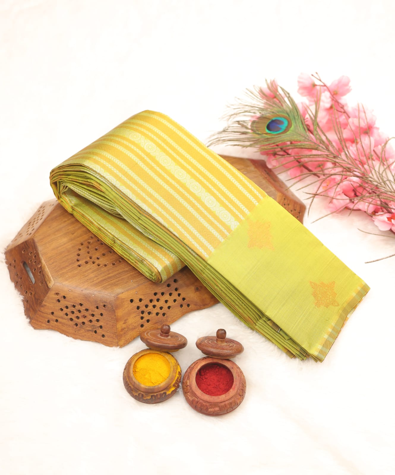 Elite Korvai Bridal Rapier Fancy Lightweight Silk-Type Saree
