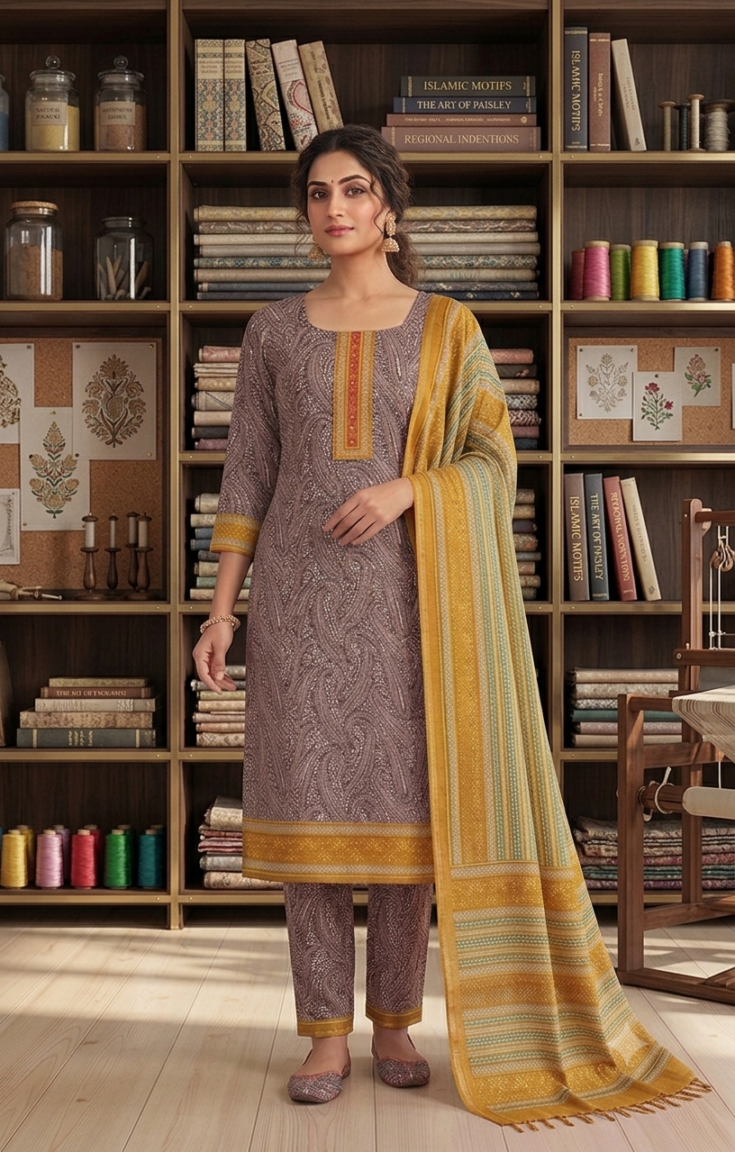 Premium Maheshwari Cotton Suit Set