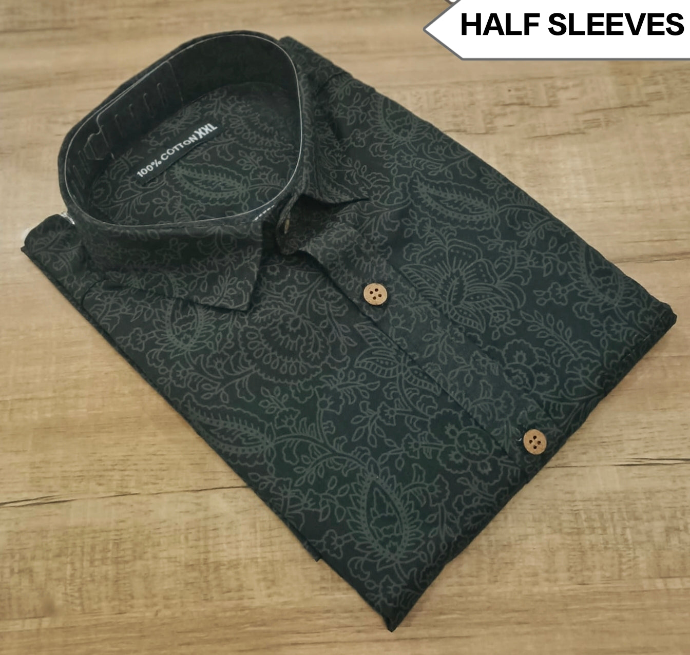 Premium Men's 100% Cotton Half Sleeve Shirt