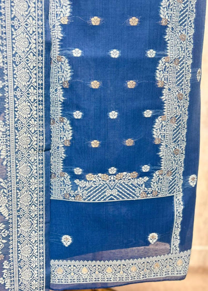 Premium Jamdani Linen Unstitched 3-Piece Suit Set