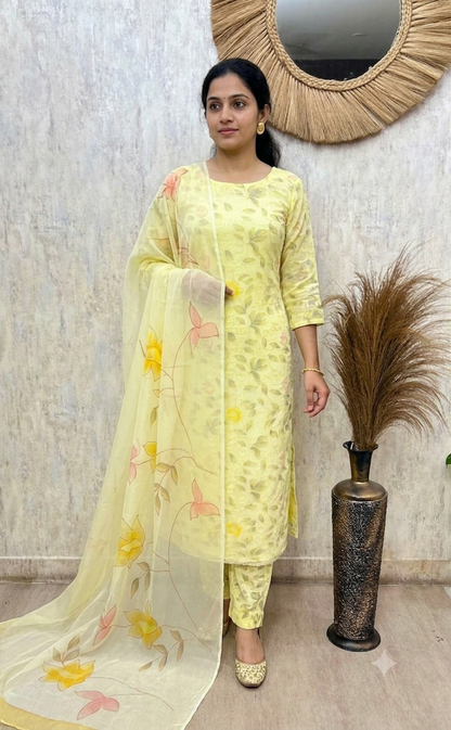 Premium Georgette Unstitched 3-Piece Suit Set