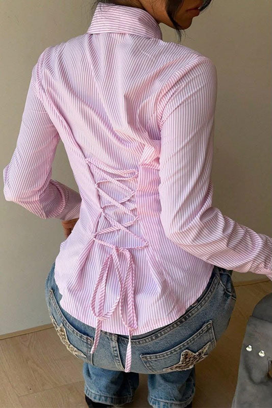 Stylish Back Tie Shirt – Free Size