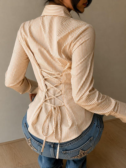 Stylish Back Tie Shirt – Free Size