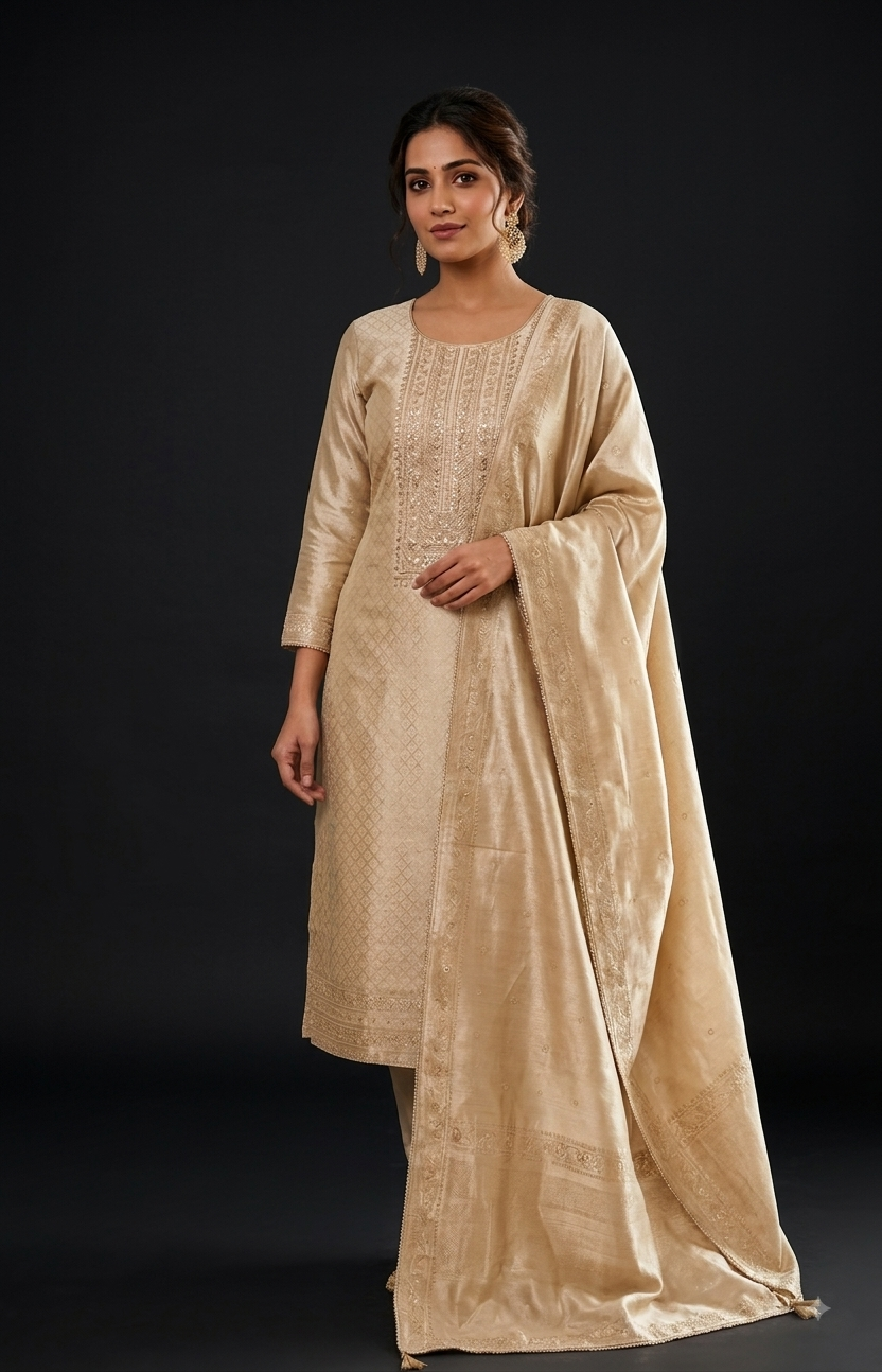 Giraffe Tissue Unstitched 3-Piece Suit
