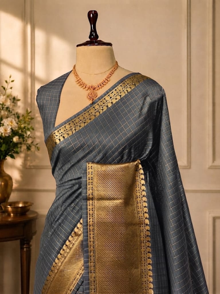Premium Semi Kanchivaram Silk Saree