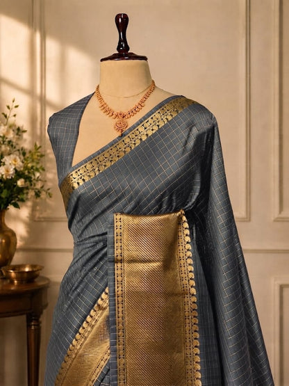 Premium Semi Kanchivaram Silk Saree