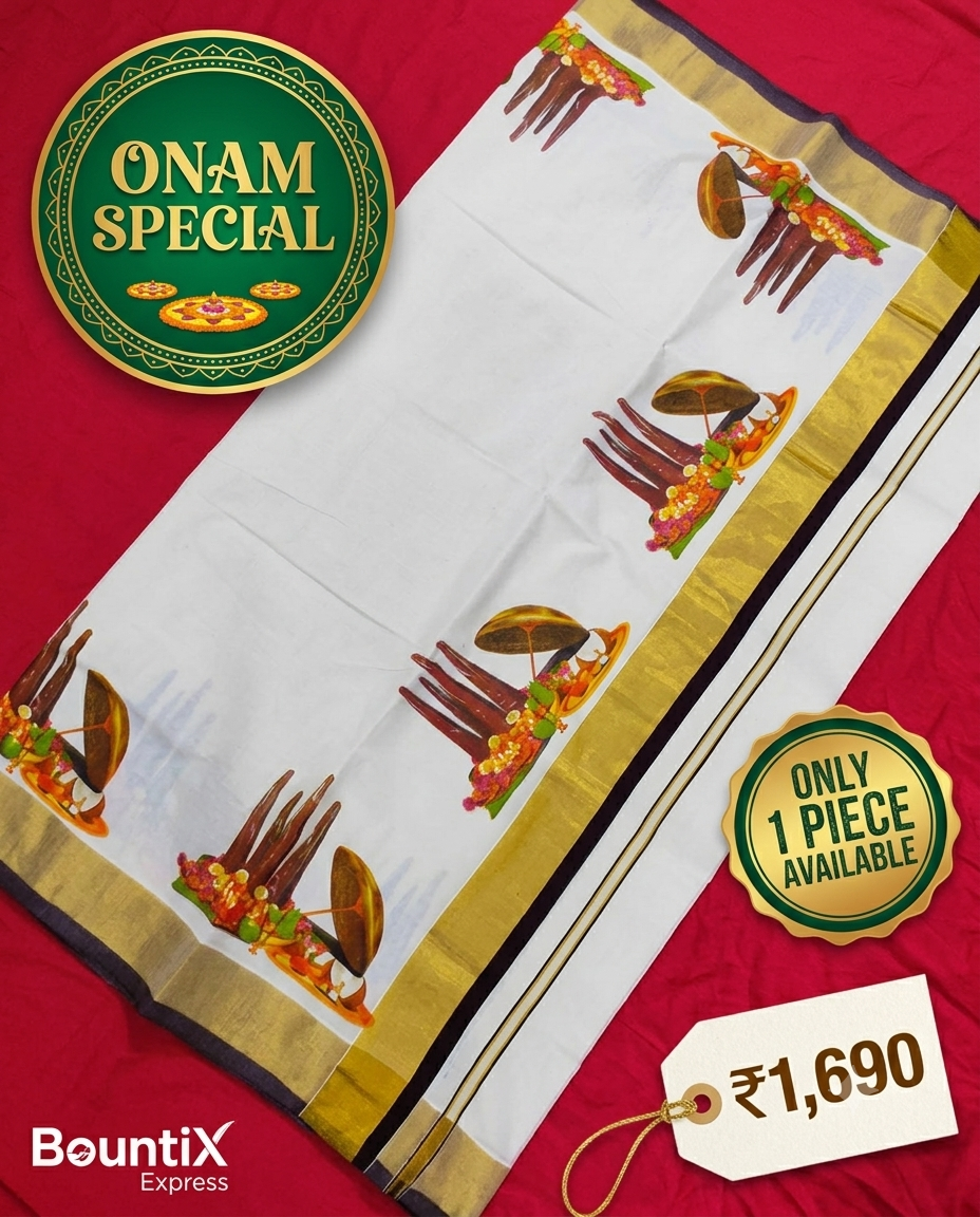 Onam Special Cotton Saree