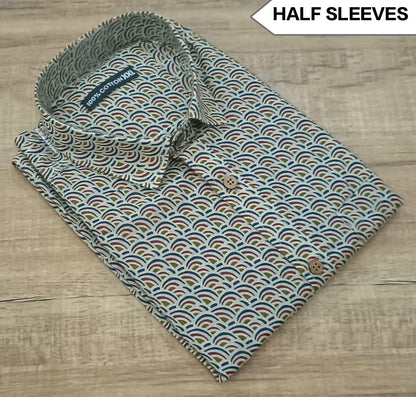 Premium Men's 100% Cotton Half Sleeve Shirt