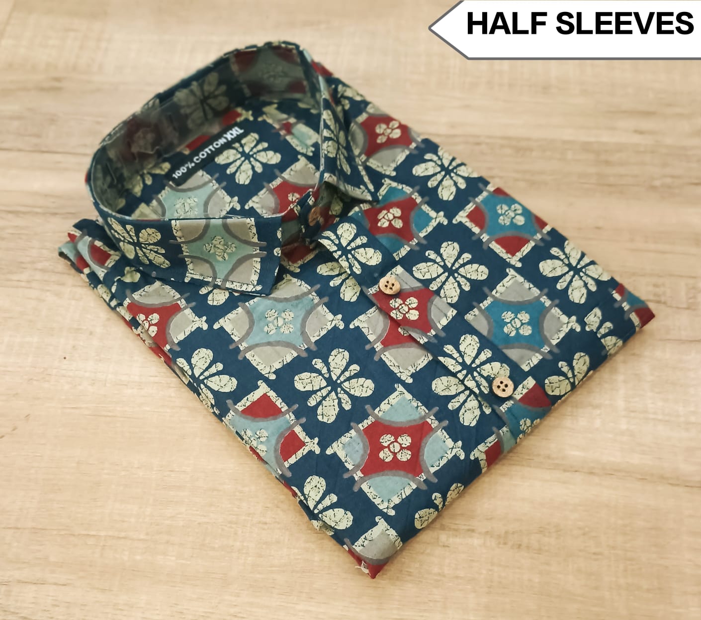 👔 Premium Men's 100% Cotton Half Sleeve Shirt 👔