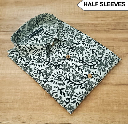👔 Premium Men's 100% Cotton Half Sleeve Shirt 👔