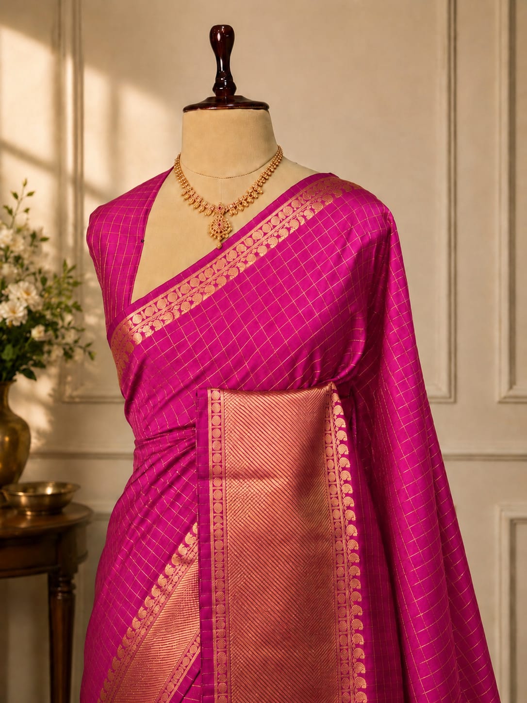 Premium Semi Kanchivaram Silk Saree