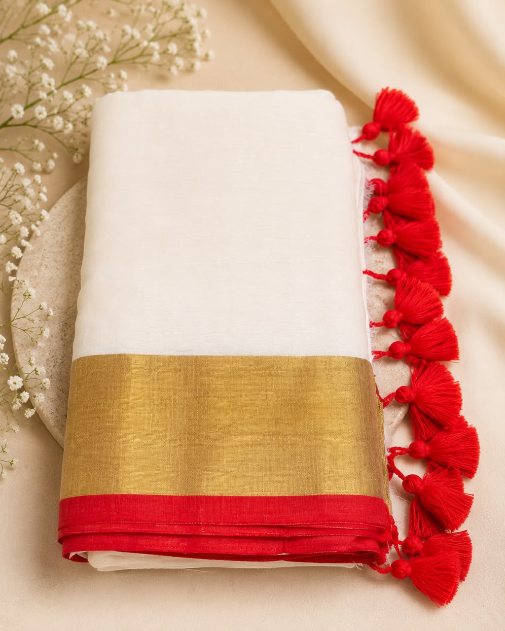 Premium 120 Count Mul Cotton Saree