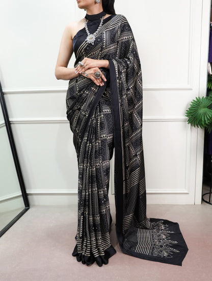 Luxury Satin Saree Collection