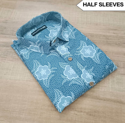 👔 Premium Men's 100% Cotton Half Sleeve Shirt 👔