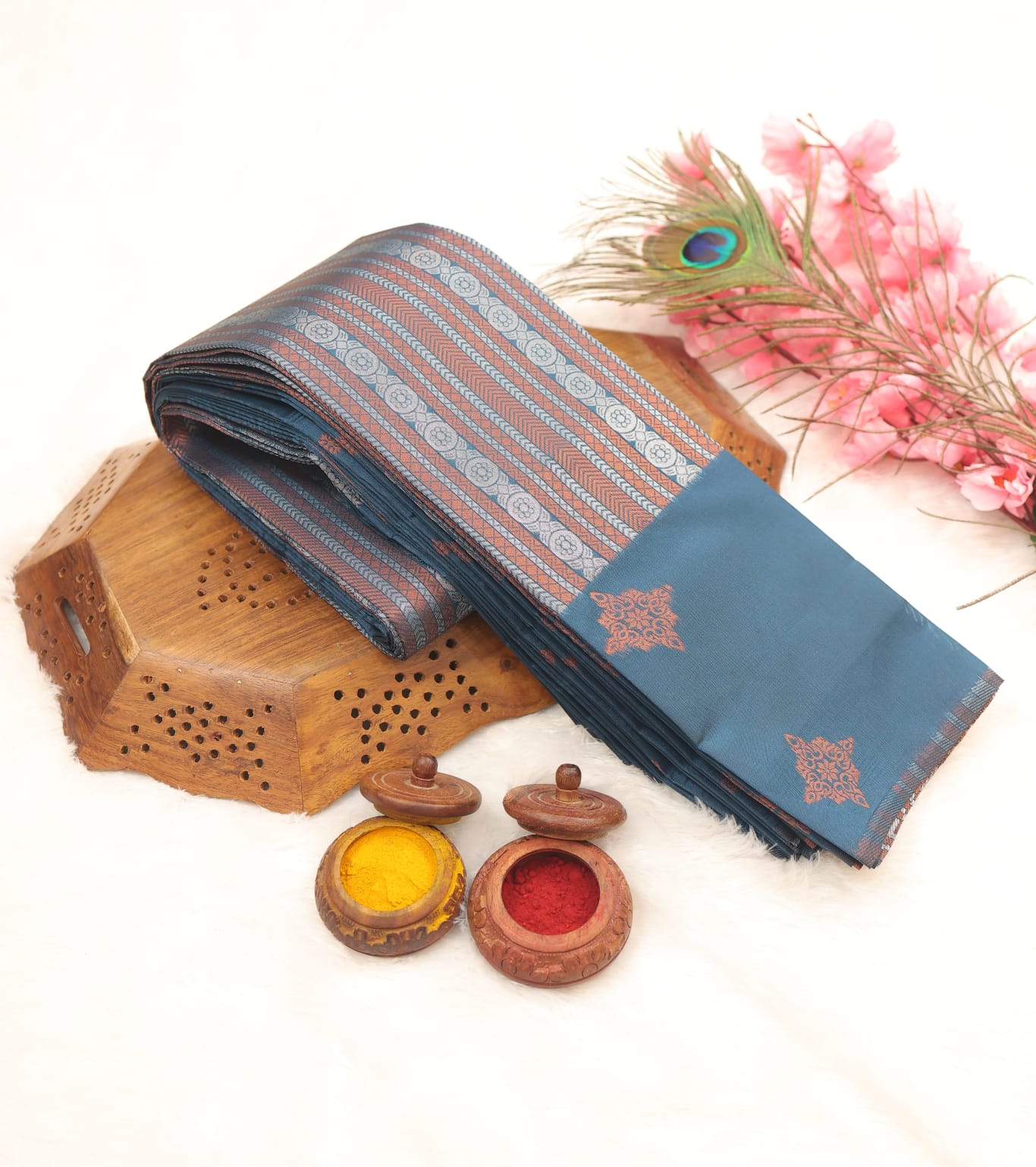 Elite Korvai Bridal Rapier Fancy Lightweight Silk-Type Saree