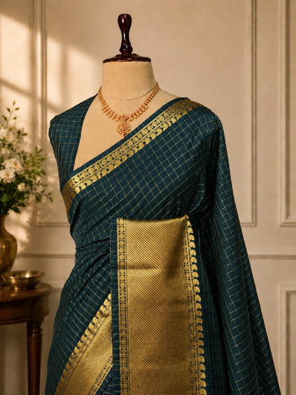 Premium Semi Kanchivaram Silk Saree