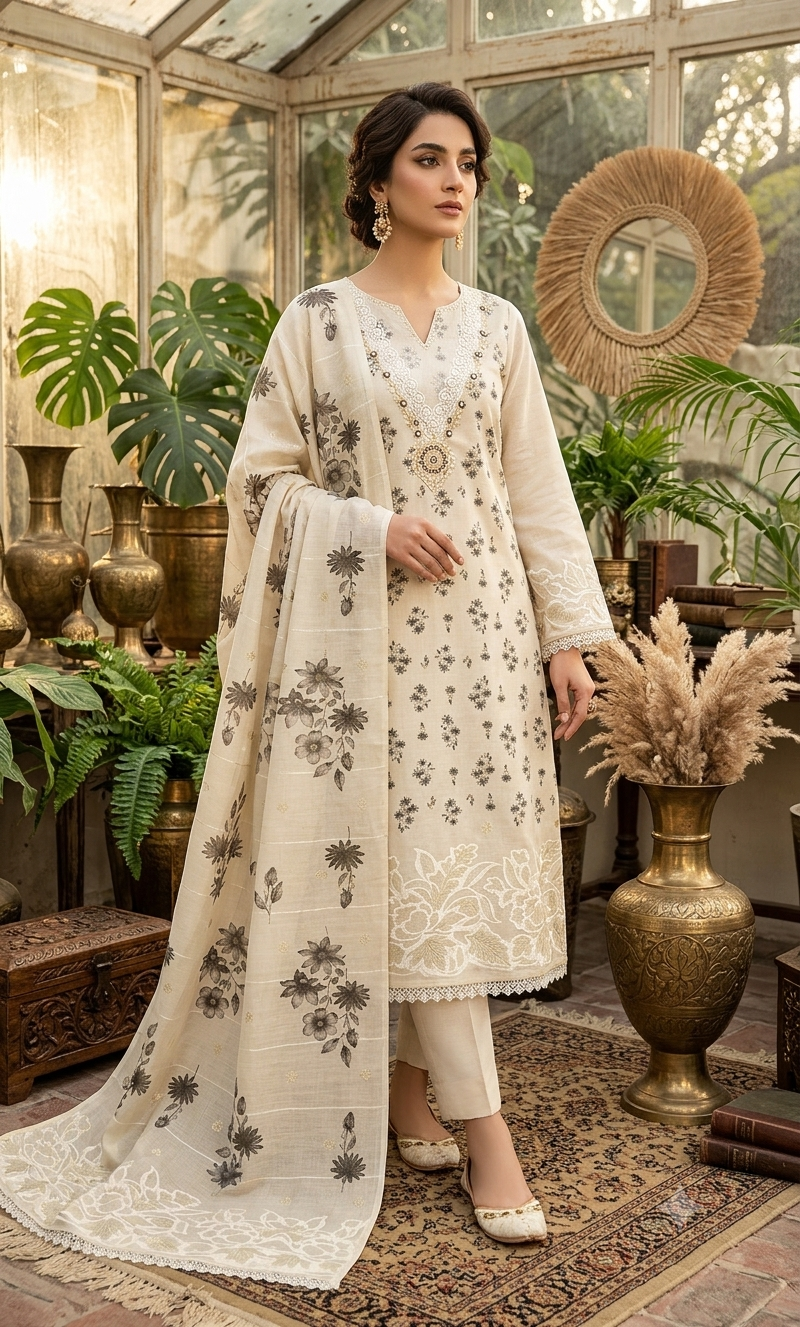 Premium Tissue Linen Suit Set