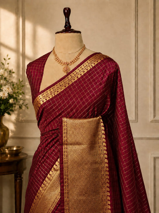 Premium Semi Kanchivaram Silk Saree