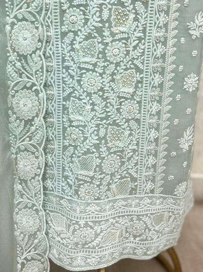 Elegant Georgette Unstitched Suit Set