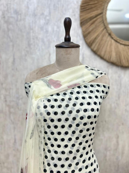 Elegant Georgette 3-Piece Suit