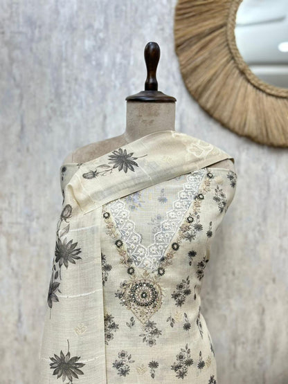 Premium Tissue Linen Suit Set