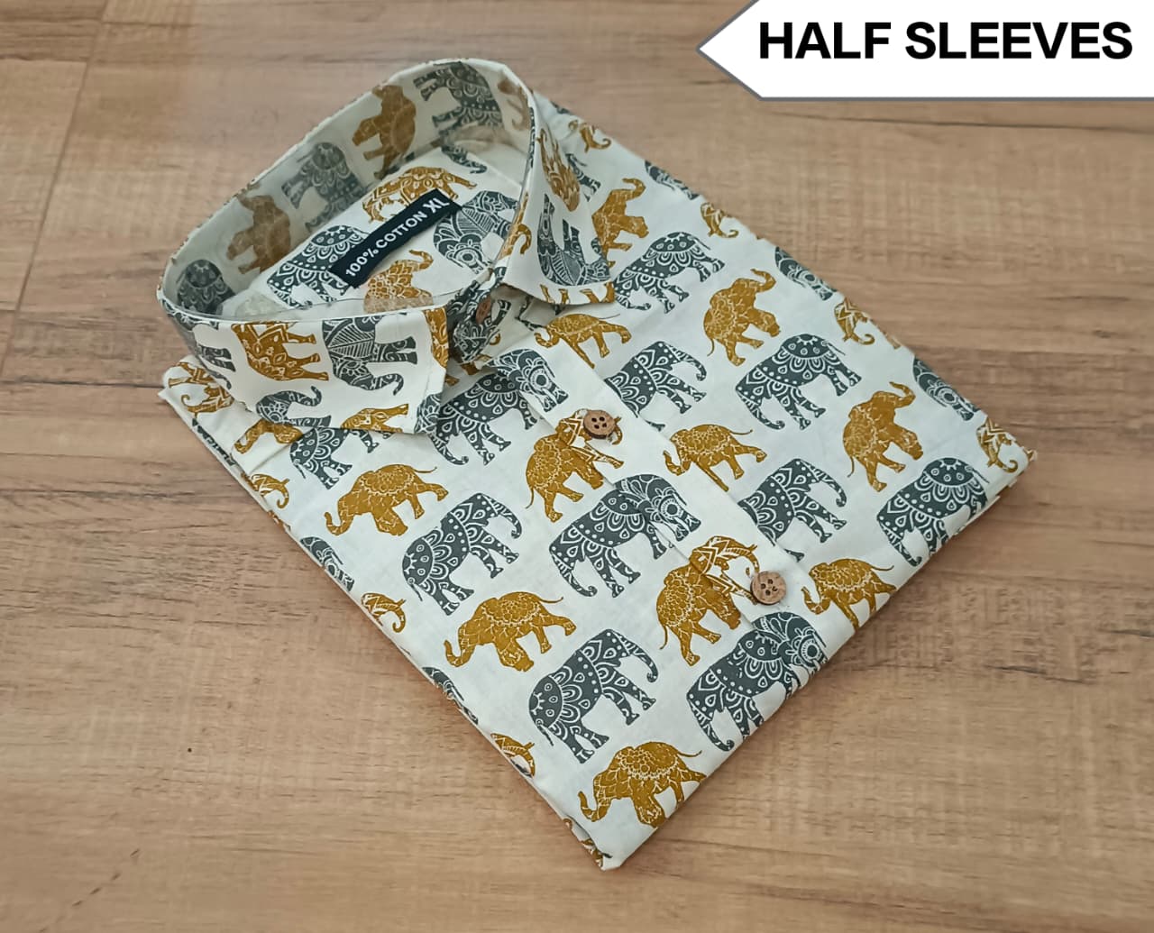 👔 Premium Men's 100% Cotton Half Sleeve Shirt 👔